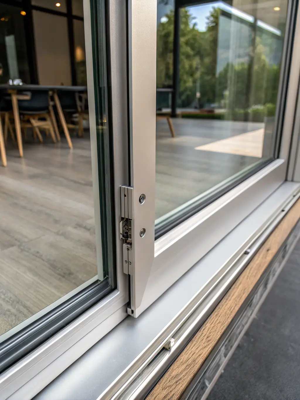 A modern tilt and turn window, showcasing its versatility in both tilted and fully opened positions, installed in a Bremen home.